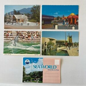 Sea World and Universal Studios Vintage 70’s  Postcards